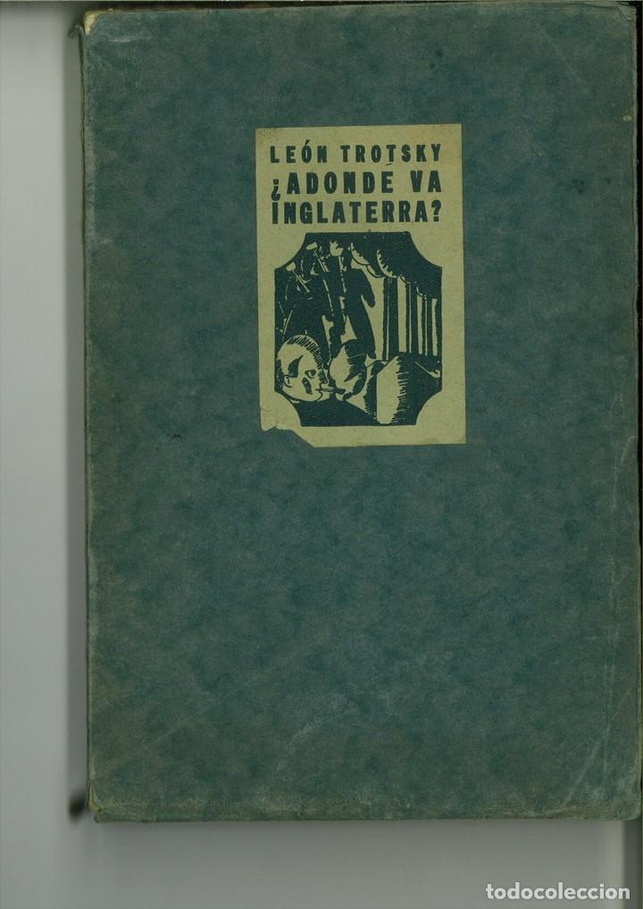 Libros: &iquest;ADONDE VA INGLATERRA? EUROPA Y AM&Eacute;RICA. Le&oacute;n Trotsky - Foto 1