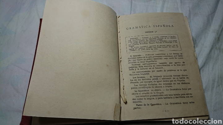 Libros: Gram&aacute;tica Espa&ntilde;ola - Plan Bachillerato 1957 - Foto 5