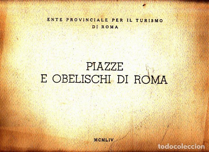 Libros: PIAZZE E OBELISCHI DI ROMA. - ANONIMO. - Foto 1