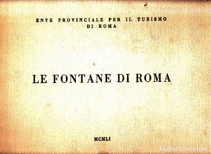 Libros: LE FONTANE DI ROMA. - ANONIMO. - Foto 1