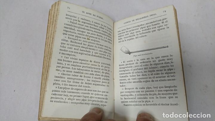 Libros: EL ARTE DE FUMAR, TABACOLOGIA UNIVERSAL, 1881 - Foto 9