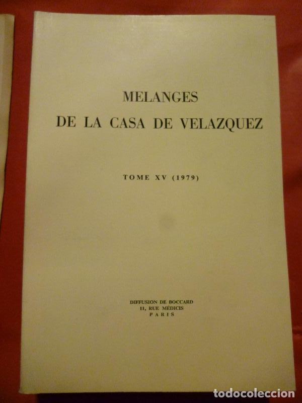 Libros: Melanges de la Casa de Vel&aacute;zquez. Tomo XV (1979.) -