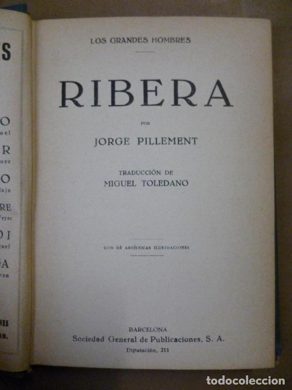 Libros: RIBERA. Trad. de Miguel Toledano. - (Ribera) Pillement, Jorge. - Foto 2