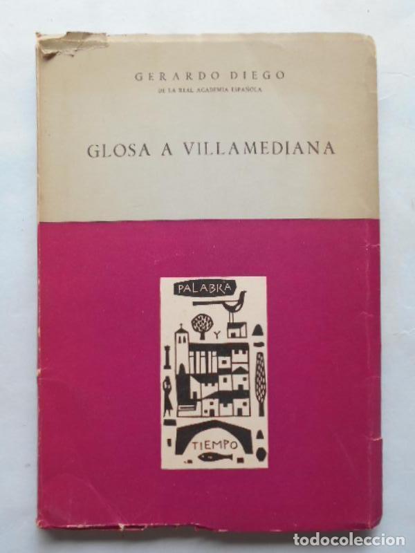 Libros: GLOSA A VILLAMEDIANA. - DIEGO, Gerardo. - Foto 1