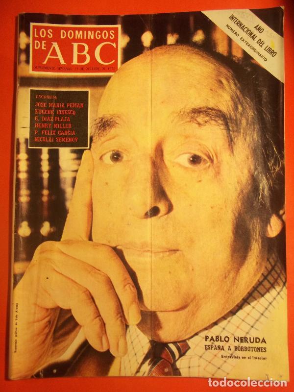 Libros: Los Domingos de ABC. 15 octubre 1972. - (Neruda, Pablo.) - Foto 1