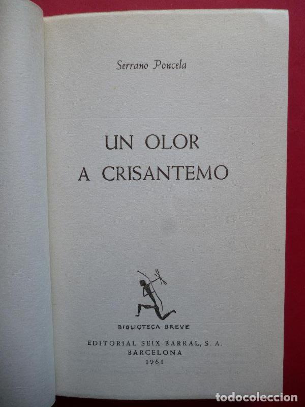 Libros: UN OLOR A CRIS&Aacute;NTEMO. Relatos. - SERRANO PONCELA, Segundo. - Foto 2