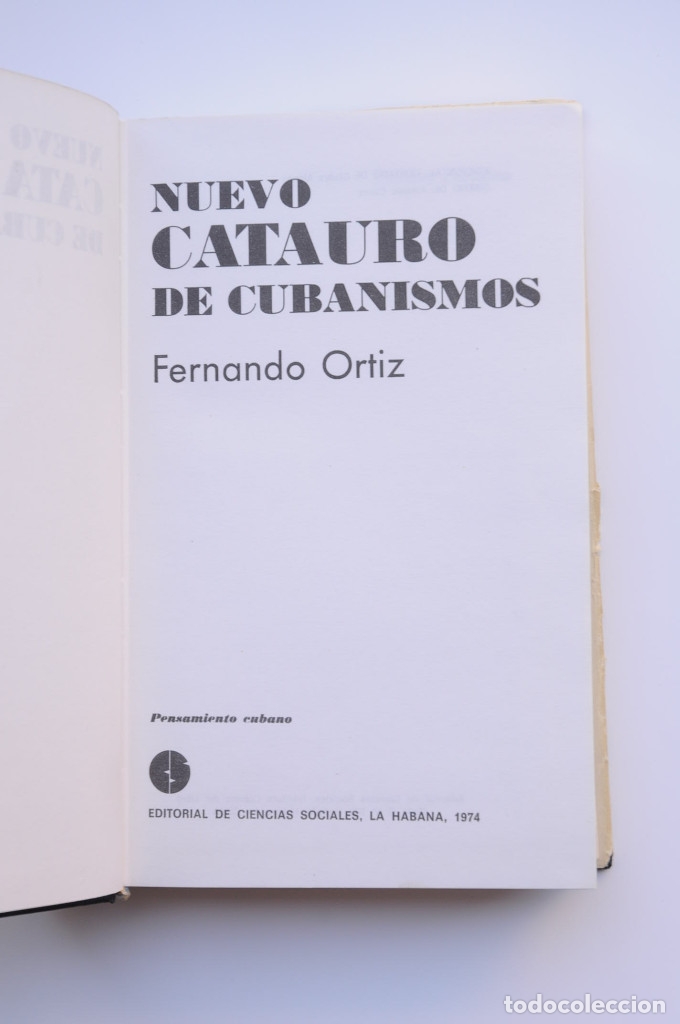 Libros: Nuevo catauro de cubanismos - ORTIZ, Fernando - Foto 3