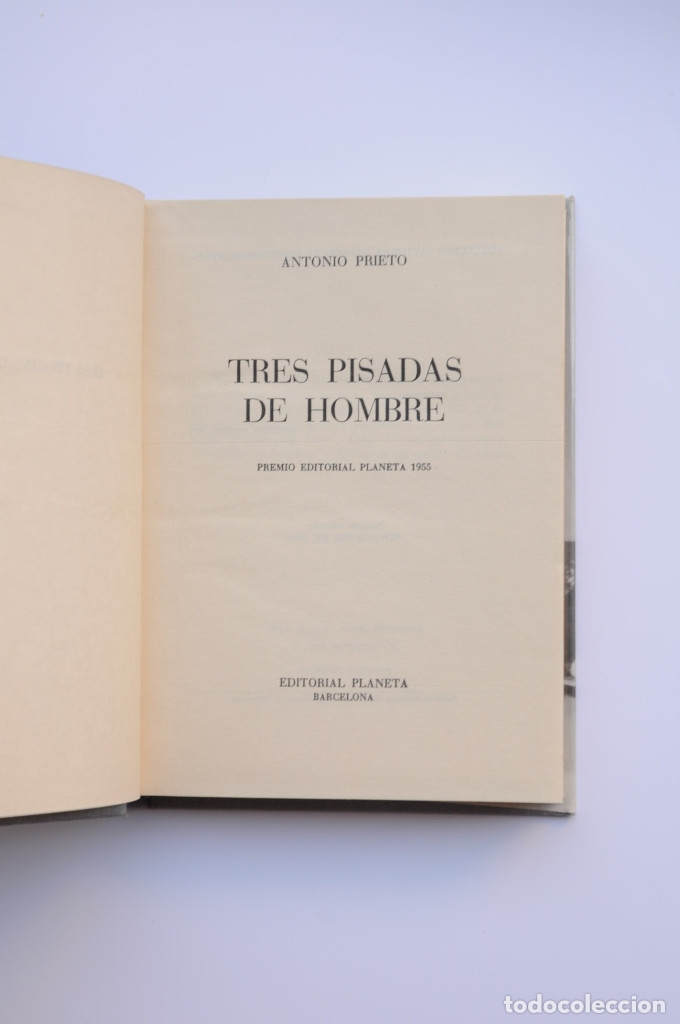 Libros: Tres pisadas de hombre - PRIETO, Antonio - Foto 3