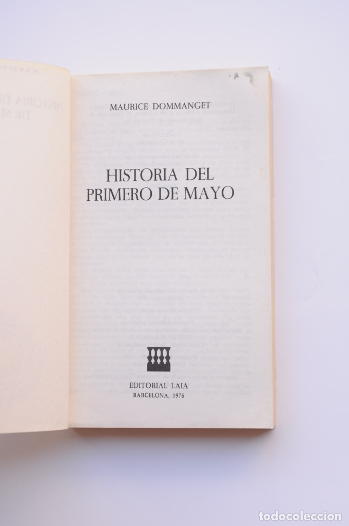 Libros: Historia del Primero de Mayo - DOMMANGET, Maurice - Foto 2