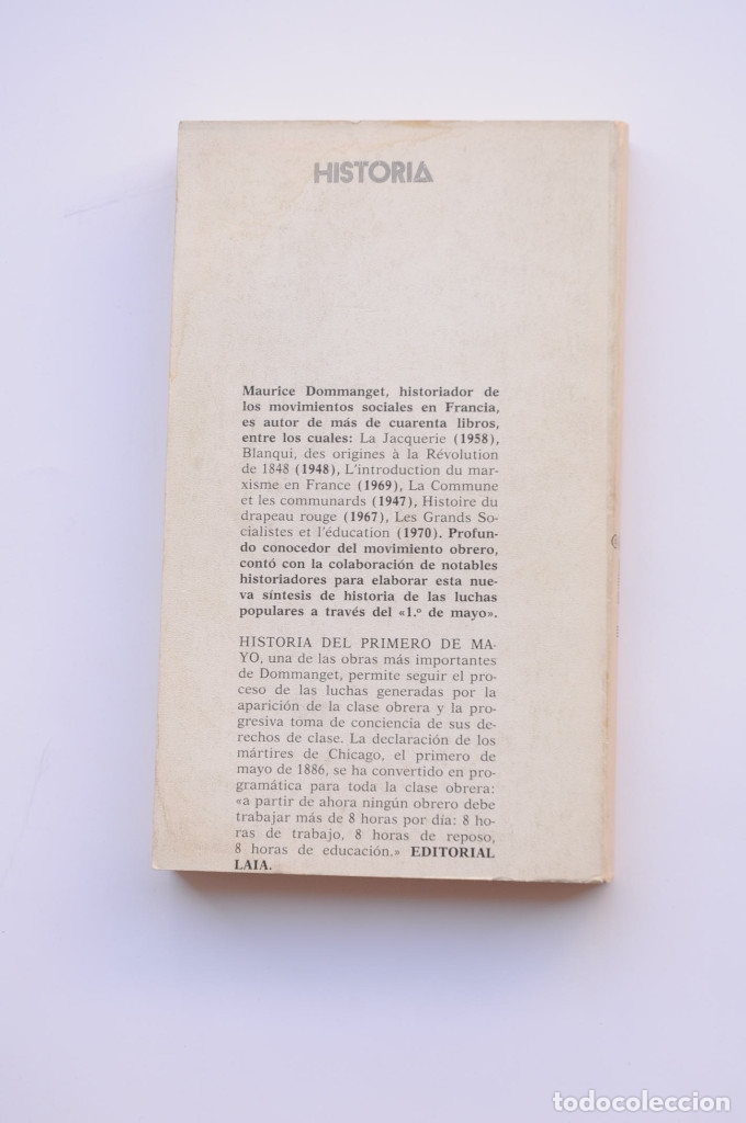 Libros: Historia del Primero de Mayo - DOMMANGET, Maurice - Foto 3