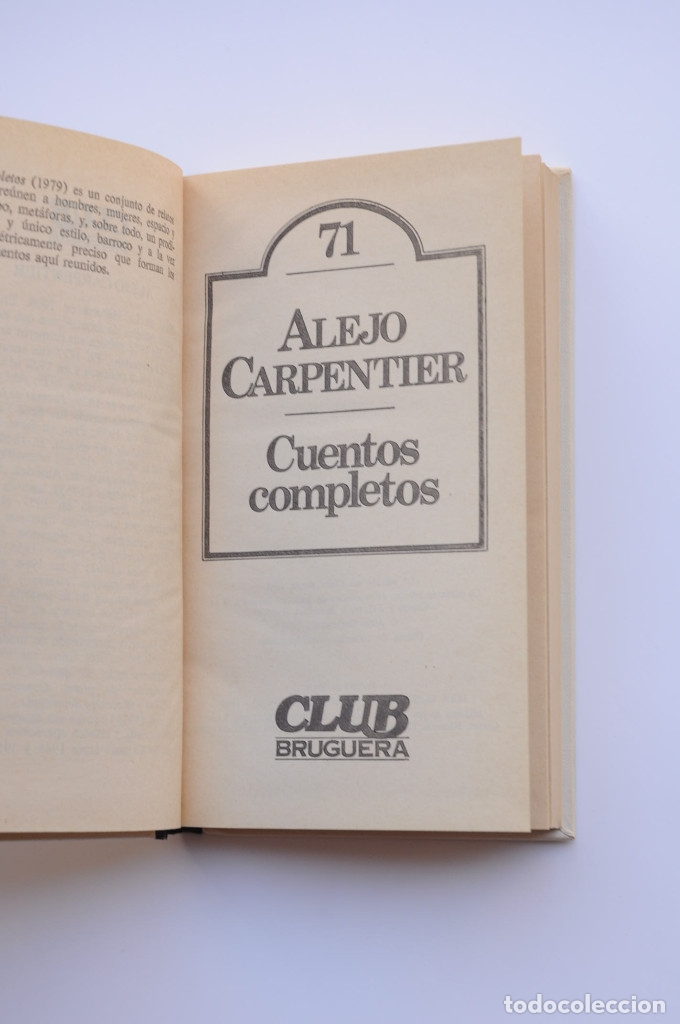 Libros: Cuentos completos - CARPENTIER, Alejo - Foto 2