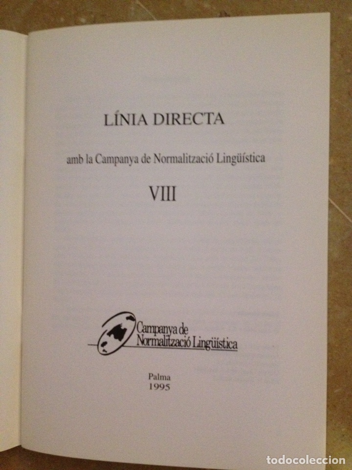 Libros: L&iacute;nia directa amb la Campanya de Normalitzaci&oacute; Ling&uuml;&iacute;stica VIII - Foto 2