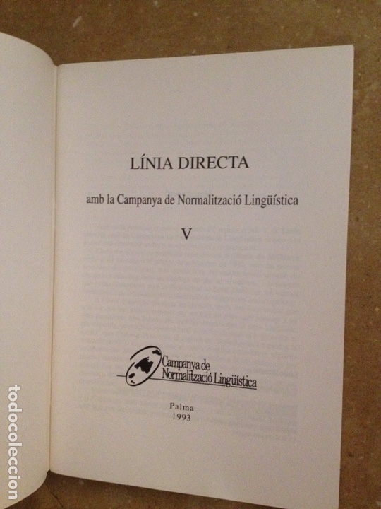 Libros: L&iacute;nia directa amb la Campanya de Normalitzaci&oacute; Ling&uuml;&iacute;stica V - Foto 2