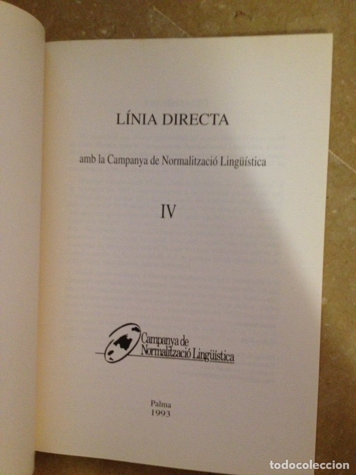 Libros: L&iacute;nia directa amb la Campanya de Normalitzaci&oacute; Ling&uuml;&iacute;stica IV - Foto 2