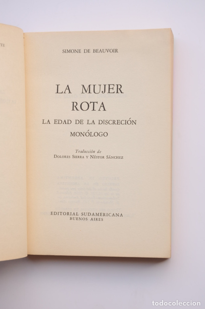 Libros: La mujer rota - BEAUVOIR, Simone de - Foto 2