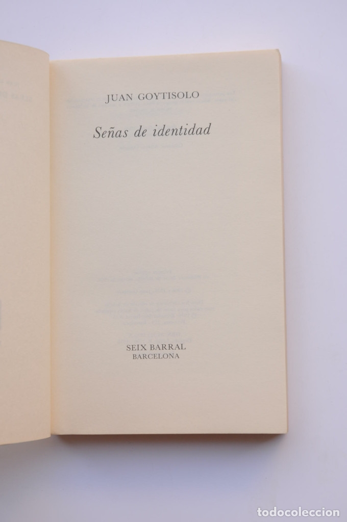 Libros: Se&ntilde;as de identidad - GOYTISOLO, Juan - Foto 2