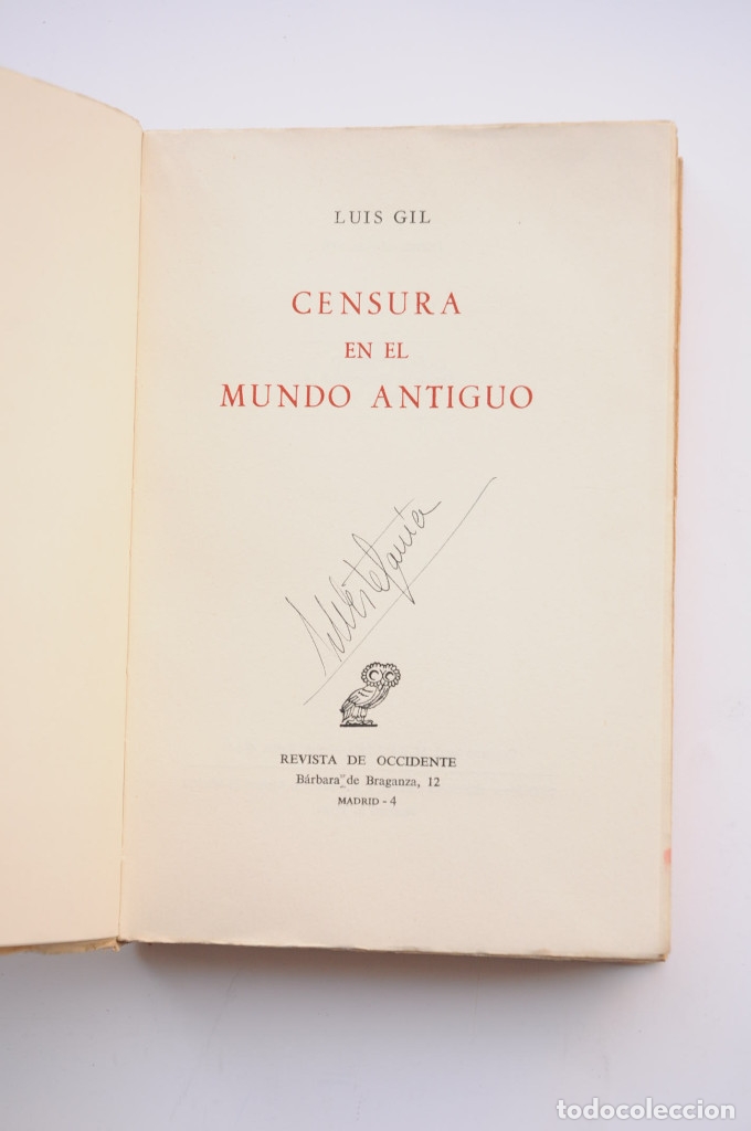 Libros: Censura en el mundo antiguo - GIL, Luis - Foto 2