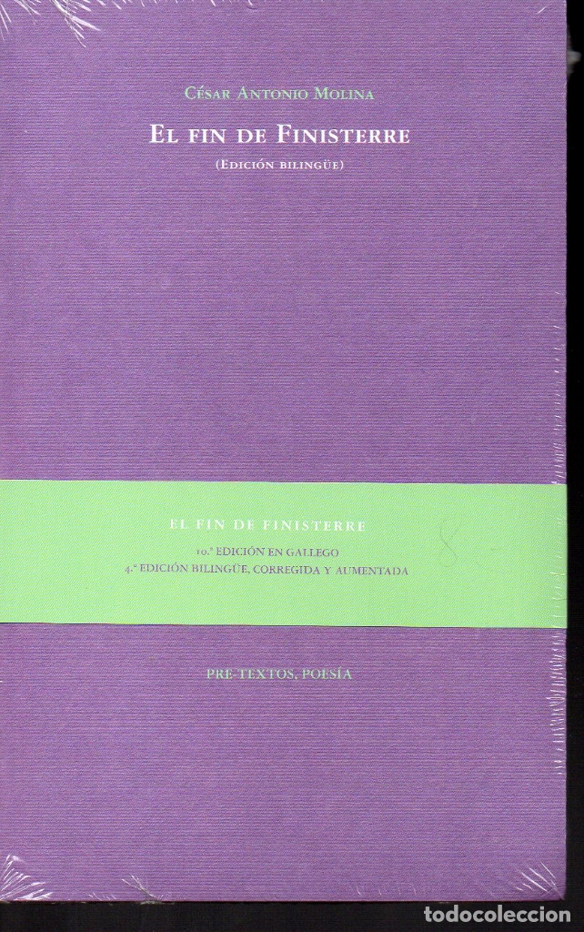 Libros: EL FIN DE FINISTERRE. EDICION BILINGUE - Cesar Antonio Molina - Foto 1