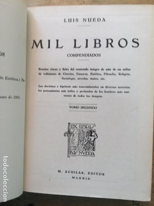 Libros: MIL LIBROS. LUIS NUEDA. 2 TOMOS. - Foto 4