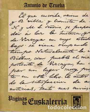 Libros: P&aacute;ginas de Euskalerria - Trueba, Antonio de - Foto 1