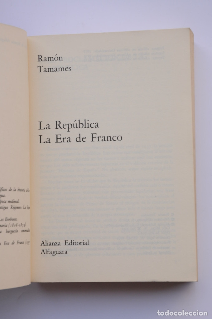 Libros: La Rep&uacute;blica. La Era de Franco - TAMAMES, Ram&oacute;n - Foto 2