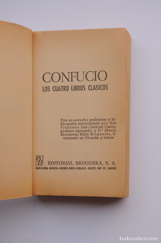 Libros: Los cuatro libros cl&aacute;sicos - CONFUCIO - Foto 2