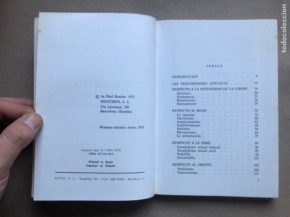 Libros: BIOGRAF&Iacute;A DE LAS PERVERSIONES. PAUL READER. SAGITARIO DE EDICIONES Y DISTRIBUC - Foto 3