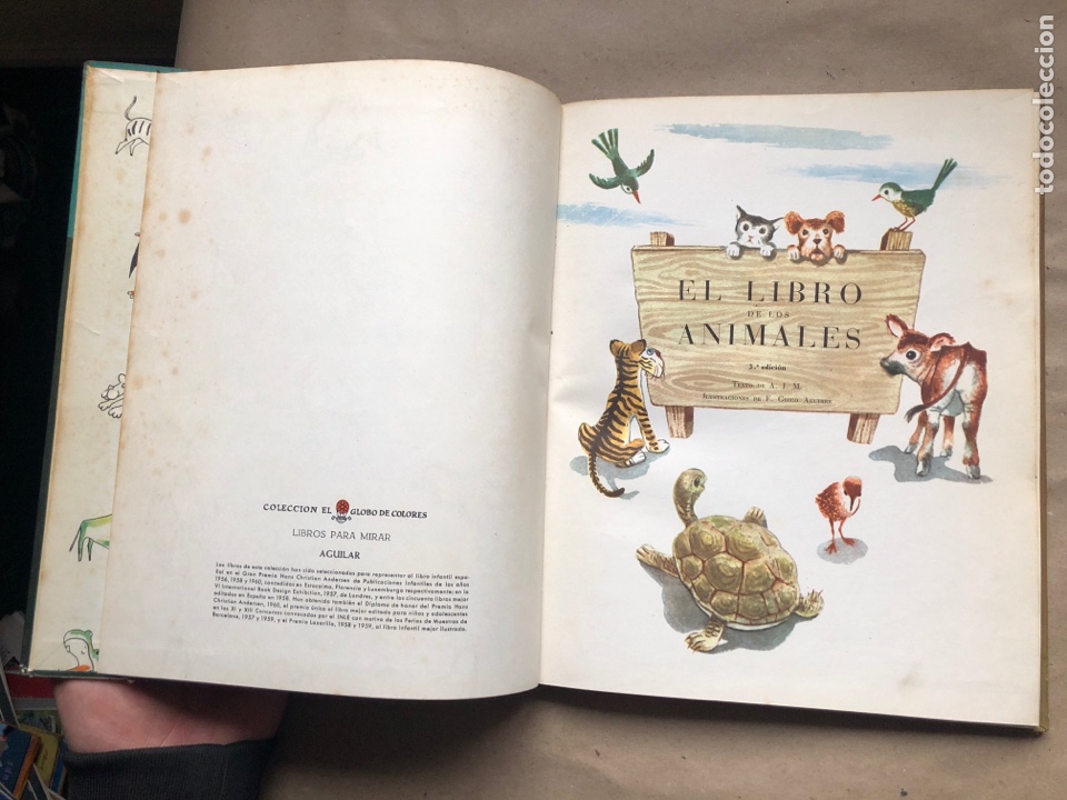 Libros: EL LIBRO DE LOS ANIMALES. AGUILAR EDICIONES 1962. - Foto 3
