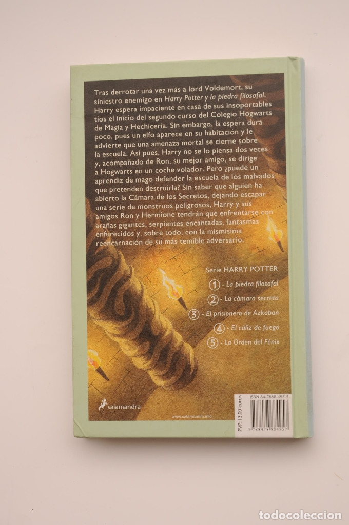 Libros: Harry Potter y La c&aacute;mara secreta - ROWLING, J. K. - Foto 3