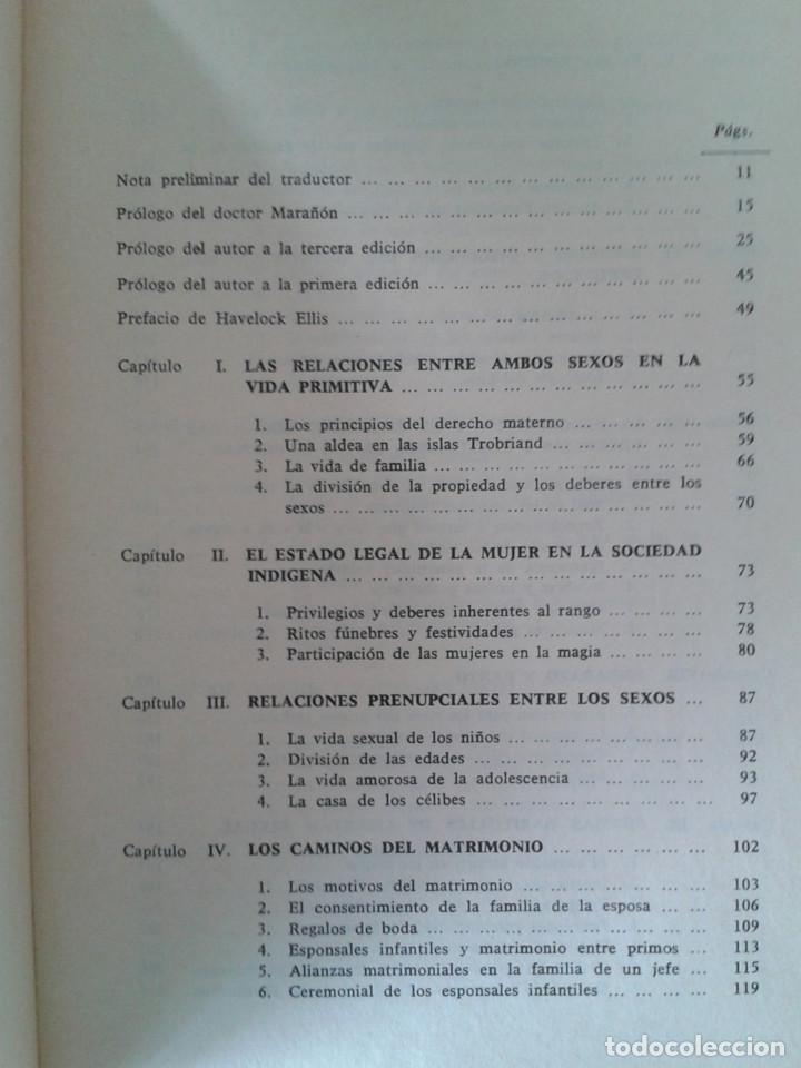 Libros: LA VIDA SEXUAL DE LOS SALVAJES. BRONISLAW MALINOWSKI - Foto 5