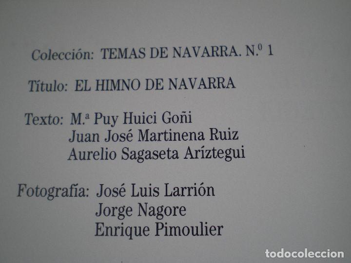 Libros: EL HIMNO DE NAVARRA. TEMAS DE NAVARRA N&ordm; 1. NUEVO - Foto 5