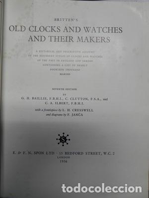 Libros: Britten&acute;s old clocks and watches and their makers - VARIOS - Foto 1