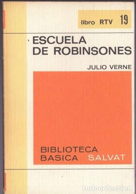 Libros: ESCUELA DE ROBINSONES - VERNE, JULIO - Foto 1