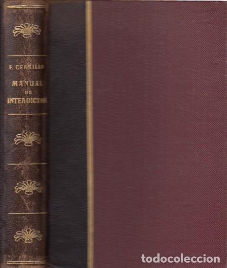 Libros: Manual de Interdictos - Cerrillo Qu&iacute;lez, F. - Foto 1