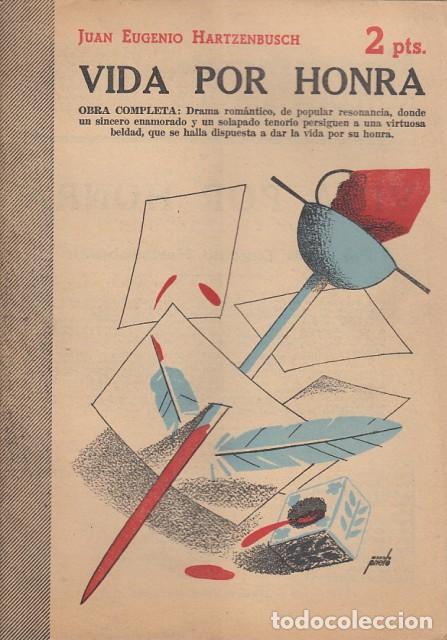 Libros: VIDA POR HONRA - Hartzenbusch, Juan Eugenio - Foto 1