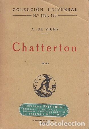 Libros: CHATTERTON - Vigny, A. de - Foto 1