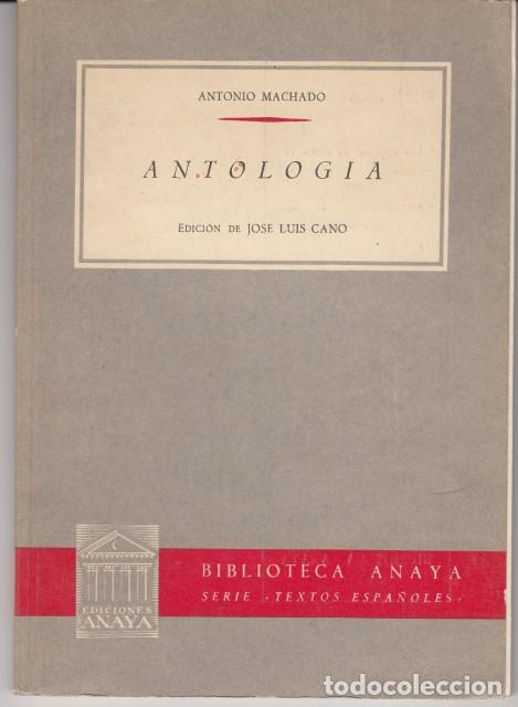 Libros: ANTONIO MACHADO. ANTOLOG&Iacute;A - MACHADO, ANTONIO - Foto 1