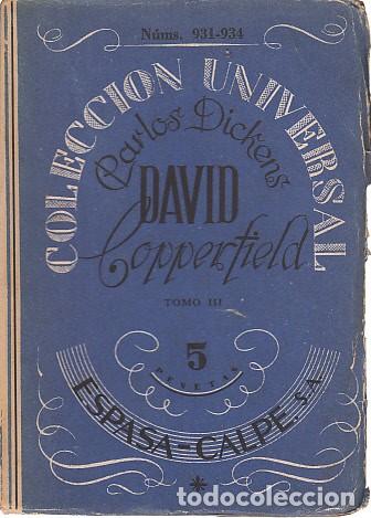 Libros: DAVID COPPERFIELD (TOMO III) - DICKENS, CHARLES - Foto 1