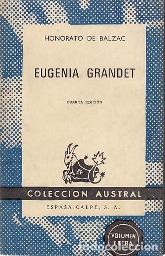 Libros: EUGENIA GRANDET - DE BALZAC, HONOR&Eacute; - Foto 1