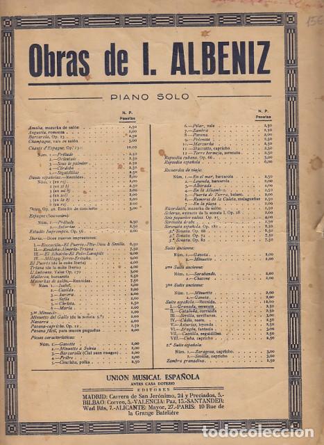Libros: SUITE ESPAGNOLE. N&ordm; 1. GRANADA - ALBENIZ, I. - Foto 1
