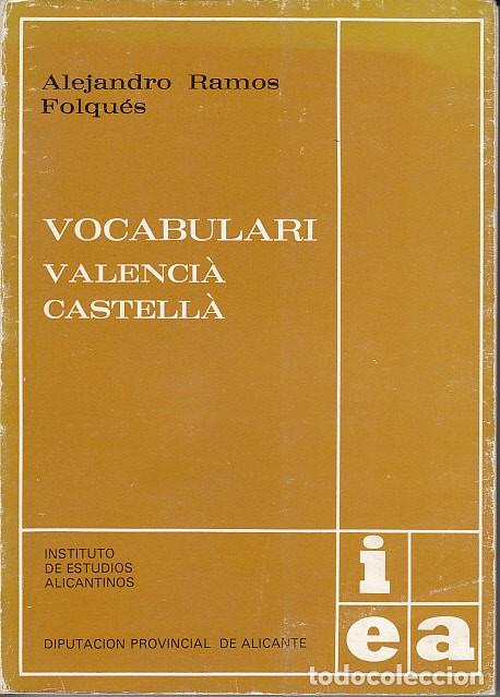 Libros: VOCABULARI. VALENCI&Agrave; - CASTELL&Agrave; - RAMOS FOLQU&Eacute;S, ALEJANDRO - Foto 1