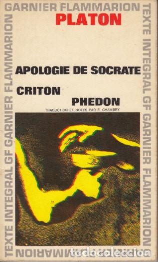 Libros: APOLOGIE DE SOCRATE; CRITON; PHEDON - PLAT&Oacute;N - Foto 1