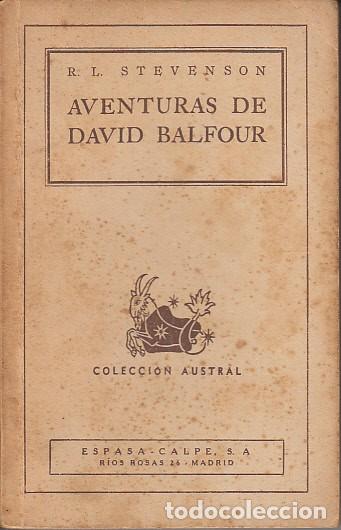 Libros: AVENTURAS DE DAVID BALFOUR - STEVENSON, ROBERT LOUIS - Foto 1