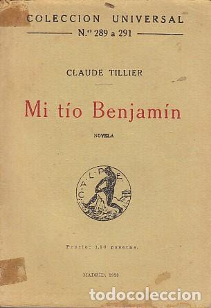 Libros: MI T&Iacute;O BENJAM&Iacute;N - TILLIER, CLAUDE - Foto 1