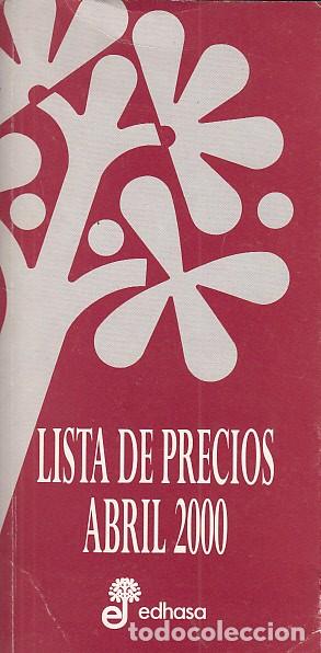 Libros: EDHASA: LISTA DE PRECIOS ABRIL 2000 - VARIOS AUTORES - Foto 1