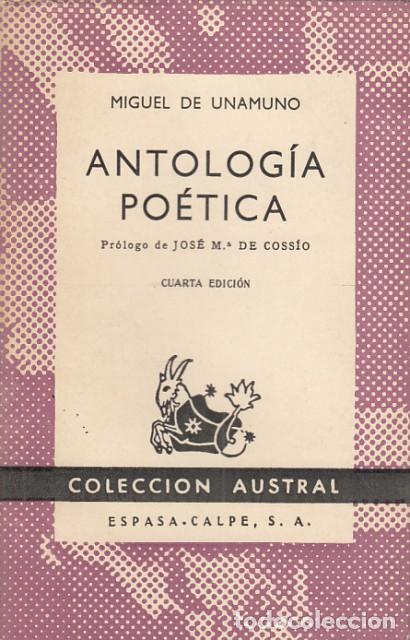 Libros: ANTOLOG&Iacute;A PO&Eacute;TICA - DE UNAMUNO, MIGUEL - Foto 1