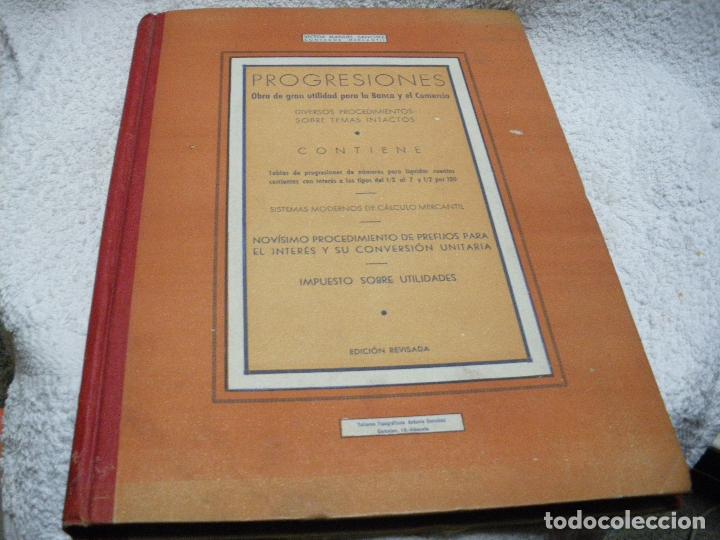 Libros: PROGRESIONES. Obra de gran utilidad para la banca y el comercio - Victor Manuel Sanchez - Foto 1