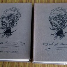 Libros: 2 LIBROS - MIGUEL DE UNAMUNO 1864 – 1936 --- PROGRAMAS DE OPOSICIONES A CÁTEDRA . Lote 137559242
