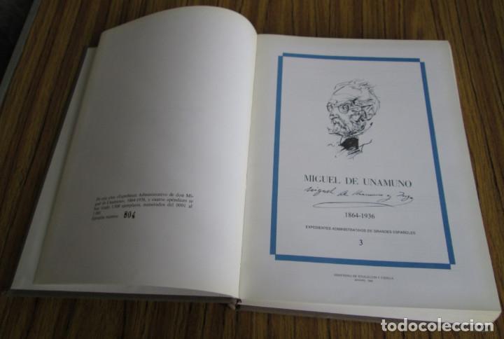 Libros: 2 libros - MIGUEL DE UNAMUNO 1864 &ndash; 1936  --- Programas de oposiciones a c&aacute;tedra - Foto 8