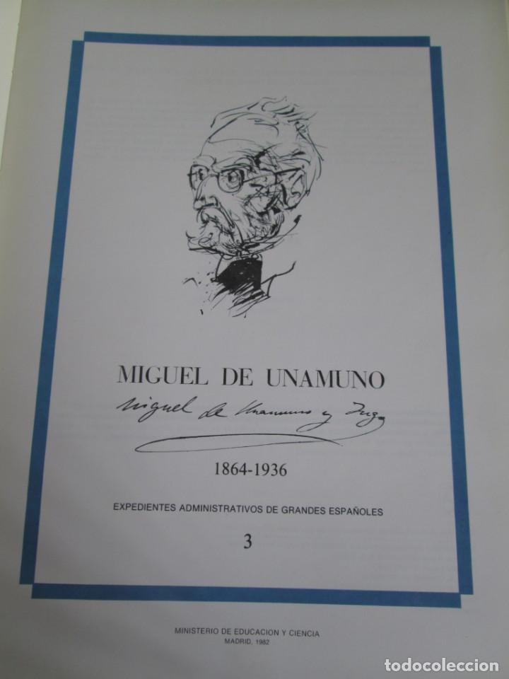 Libros: 2 libros - MIGUEL DE UNAMUNO 1864 &ndash; 1936  --- Programas de oposiciones a c&aacute;tedra - Foto 9